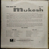 Mukesh  - The Best Of Mukesh (Vinyl)